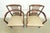 1950s Paul McCobb Style Mid-Century Modern Sculpted Walnut Spindle Back Armchairs, Pair For Sale - Image 5 of 13