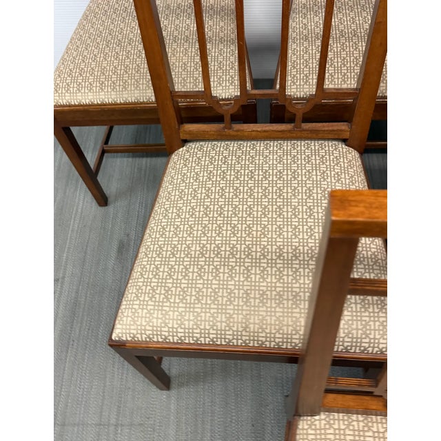 Brown Thomas O’Brien for Hickory Chair Company Thurston Walnut Dining Chairs, Set of Six For Sale - Image 8 of 13