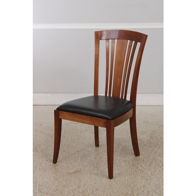 Set of 8 Stickley Cherry Bayonne Dining Chairs For Sale - Image 14 of 17