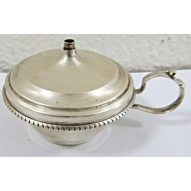 Antique H&D Sterling Silver Mustard Pot Measures 3 1/2" wide handle to side, 2 3/4" diameter and 2" tall. Weighs 45.1 grams.