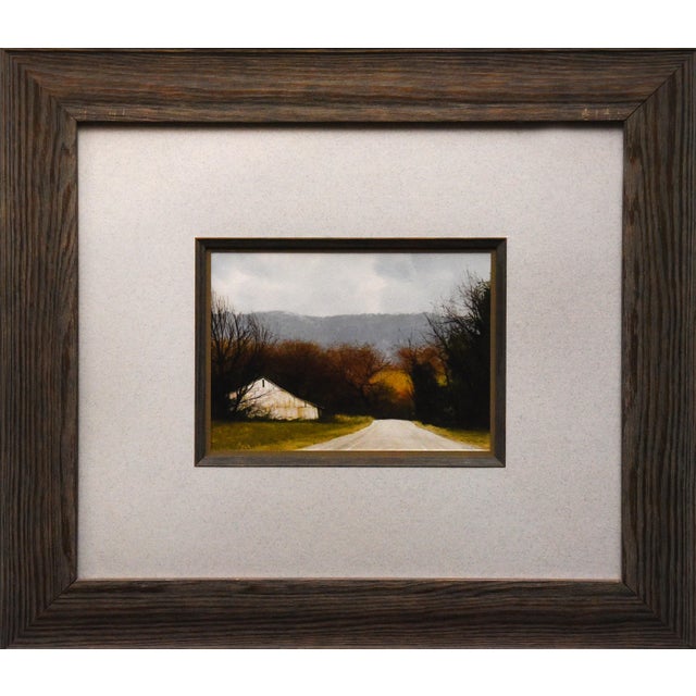 1990s Country Road With Barn Print For Sale