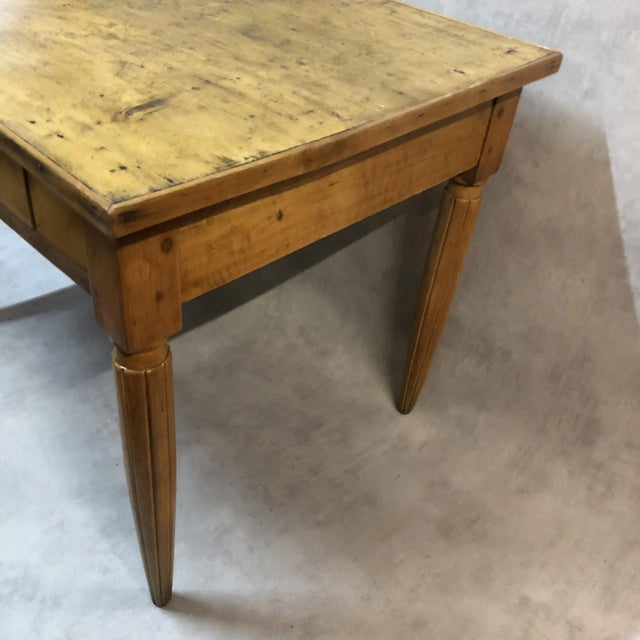 Fir and Pine Side Table, 1920s For Sale - Image 4 of 9