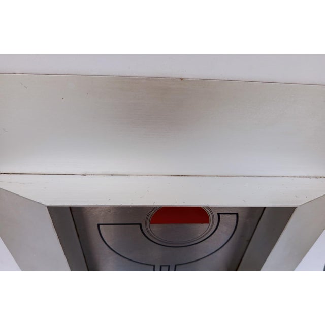 Orange 3D Optical Art Space Age Aluminum Multiple from Studiozero, 1970s For Sale - Image 8 of 11