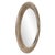 The Bergman Mirror features a round frame characterized by a textured ribbed design. It is then finished in a brushed...