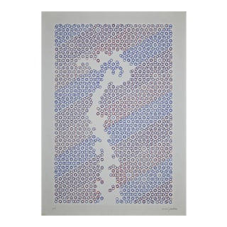 Mario Padovan, Circles, Screen Print, 1977 For Sale