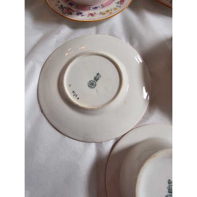 Set of Six Antique Royal Doulton Ramekins and Saucers For Sale - Image 9 of 15