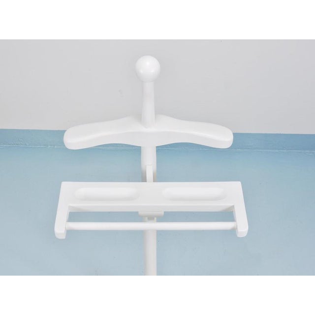 Art Nouveau White and Brass Valet Jugendstil Clothing Stand, Vienna, Austria, 1920s For Sale - Image 13 of 15