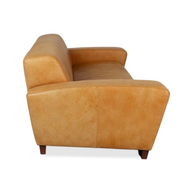 Cognac Leather 3-Seater Sofa from Machalke For Sale - Image 11 of 14