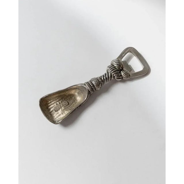 Vintage Silver-Plated Tassel Bottle Opener from Silea, France, 1970s For Sale - Image 10 of 11