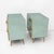 Mid-Century Modern Aqua Green Mirrored Glass Nightstands with Brass Fish Handle, 2000, Set of 2 For Sale - Image 9 of 10