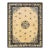 1920s Beige Cream Polka Dot Medallion Antique Chinese Peking Knotted Wool Rug For Sale