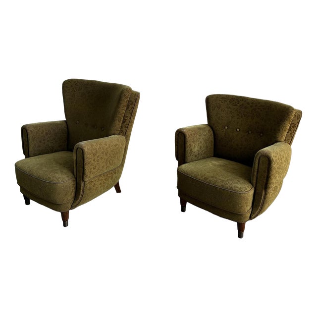 Vintage Lounge Chairs, 1930s, Set of 2 For Sale