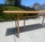 Wood Authentic McGuire Vintage Rattan Console Table, Refinished Herringbone Wood Top For Sale - Image 7 of 9