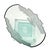 Circa 1990 Robert Guenther Signed Aqua Etched and Frosted Art Glass Leaf Vase For Sale - Image 11 of 12