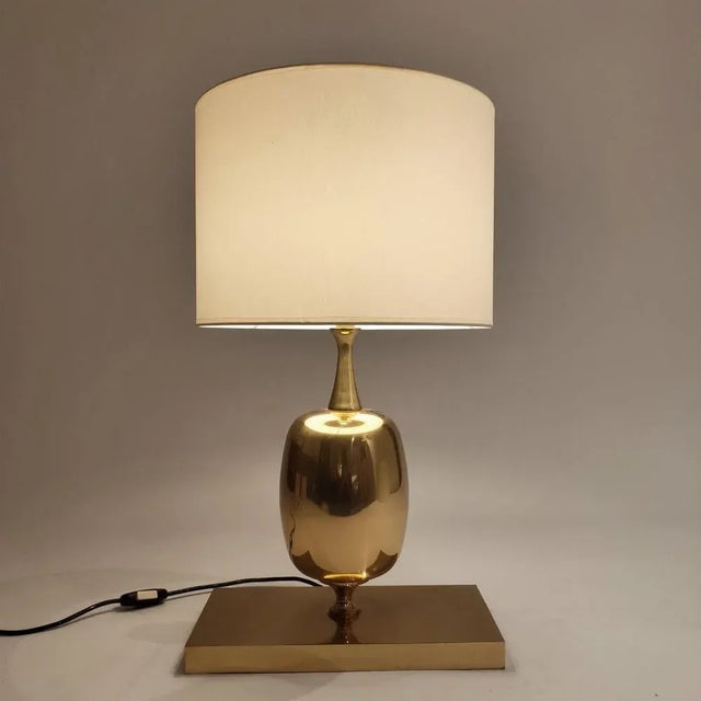 French Table Lamp attributed to Philippe Barbier, 1970s For Sale - Image 4 of 10