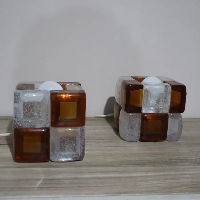 Mid-Century Murano Glass Lamps by Albano Poli for Poliarte, 1970s For Sale - Image 4 of 4