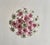 1980s Vintage Italian Murano Style Botanical Flower Ceiling Light, Vintage Handblown Pink Green Glass Bouquet Chandelier, 5-Light Flush Mount For Sale - Image 5 of 17