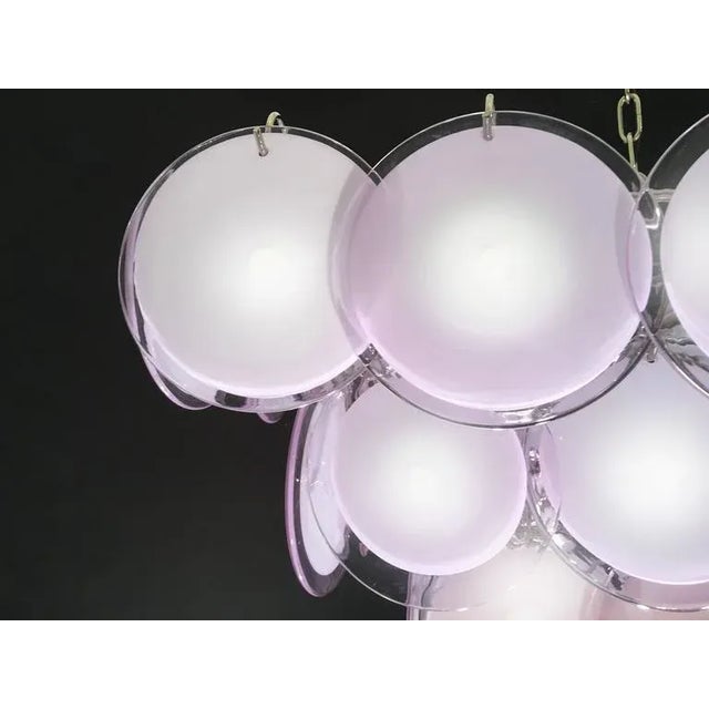 1970s Disc Murano Chandelier from Vistosi, 1970s For Sale - Image 5 of 10