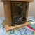 Antique Post Office Box Door Bank – Vintage Cast Bronze Eagle Door in Oak Case For Sale - Image 4 of 9