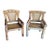Circa 1980s Large Bamboo Pagoda Armchairs in the Style of Budji Layug, a Pair For Sale
