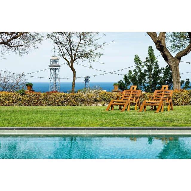 Portlligat Wood Salvador Dalí­ Sculpture Sunbeds by BD Barcelona Design, 2019, Set of 2 For Sale - Image 12 of 13