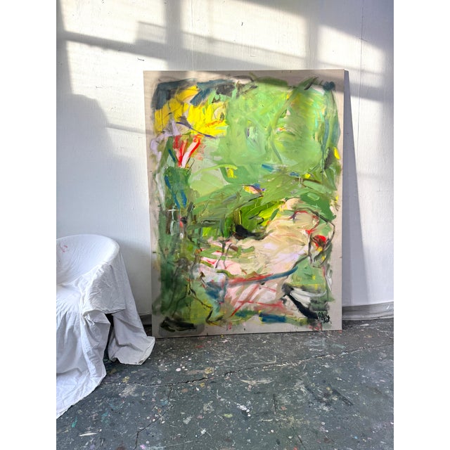 2020s Contemporary Abstract Oil on Canvas "Warmth on Our Skin" by Petra Schott For Sale - Image 5 of 7