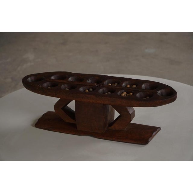 Mid-Century African Hand-Carved Wooden Mancala Game Board, 1950s For Sale - Image 10 of 18