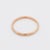 18 carat (750 thousandths) yellow gold wedding ring. Weight: 2.7g Size: 63 FR (10.25 US - U 1/2 UK) - No sizing possible...