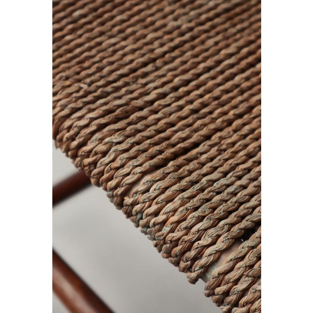 Vintage Funkis Novo Chair in Beech and Seagrass by Arne Jacobsen for Fritz Hansen, 1935 For Sale - Image 15 of 16