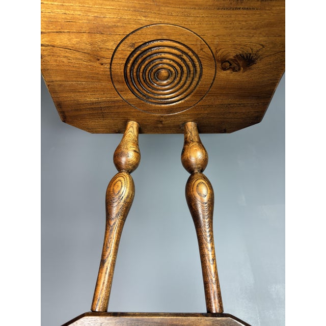 Small Mid-Century French Brutalist Modernist Side Chair in the style of Charles Dudouyt, 1950s For Sale - Image 11 of 13