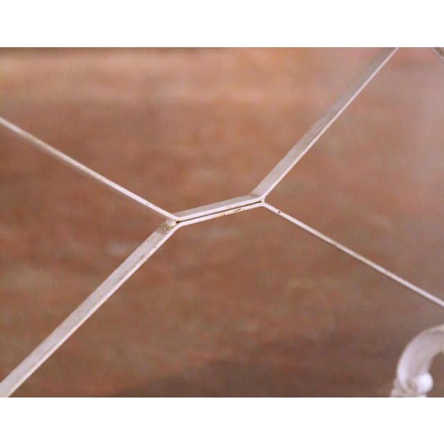 Early 20th C. French Oval Carrara Marble Pastry Table With Painted Iron Base For Sale In Dallas - Image 6 of 8