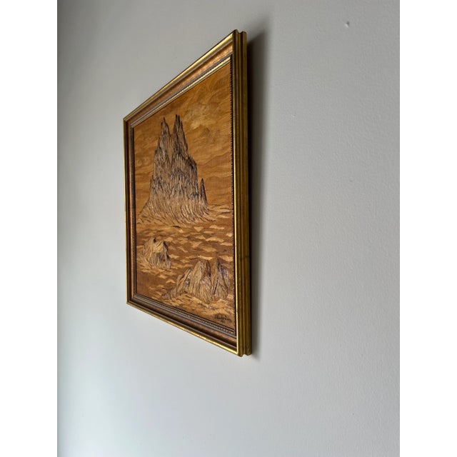 1980's Sharles Dion Mixed Media Landscape Painting, Framed For Sale - Image 4 of 13