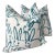 Hunt Slonem “Bunny Hutch” in Aqua 22” Down Filled Pillows - a Pair For Sale