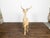 Vintage Midcentury Sculpture of a Walking Stag with Antlers and Natural Patina For Sale In Atlanta - Image 6 of 12