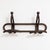 Italian Art Nouveau Walnut Wall Coat Rack For Sale - Image 6 of 9