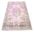 Turkish Pink Pastel Hand Knotted Over Dyed Rug For Sale