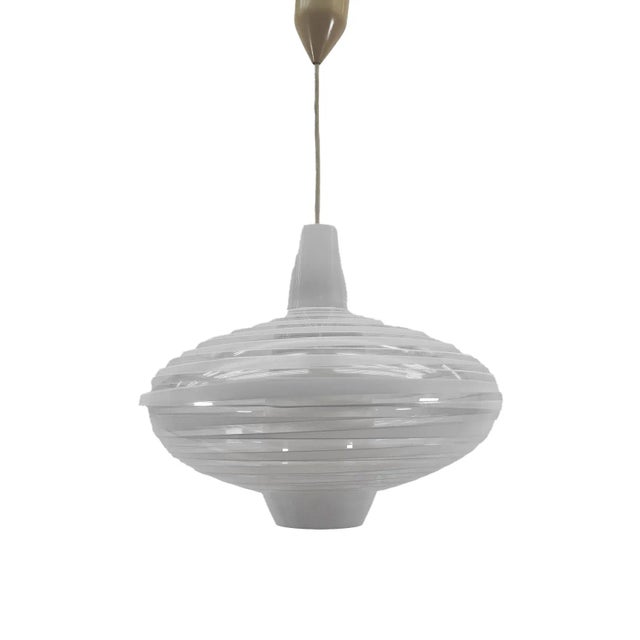 Glass Pendant Light Bari by Aloys F. Gangkofner for Peill & Putzler, 1950s For Sale