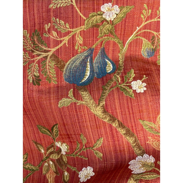 Italian Scalamandre/ Colony "Melograno” Lampas–5 Yards For Sale - Image 3 of 5