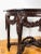1930s Artisan Carved - Demi Lune Console Table Solid Mahogany For Sale - Image 4 of 8