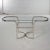 Mid-Century Modern Polished Chrome Oval Sofa or Console Table For Sale - Image 13 of 13