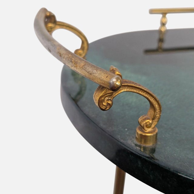 1960s Aldo Tura Bar Cart, Attributed For Sale - Image 9 of 9