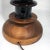 Brown Ceramic Insulator Spool Lamp With Solid Walnut Base For Sale - Image 8 of 12