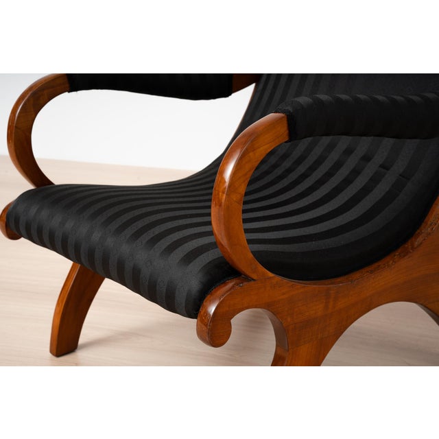 Antique German Biedermeier Cherrywood Chair, 1830s For Sale - Image 11 of 18