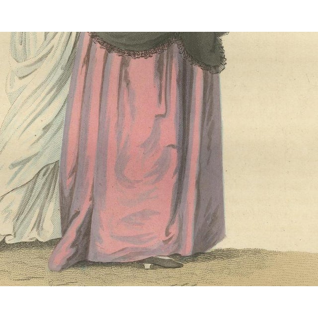 19th Century Maaskamp, Burgher Woman and Daughter Going to Church, Dutch Costume, 1811, Engraving For Sale - Image 5 of 9