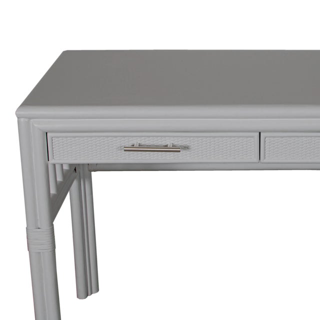 Light Gray Colony Desk, Light Gray For Sale - Image 8 of 9