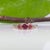 2020s Rubellite Tourmaline Three-Stone Estate Ring in Solid 14k Gold, Round Cut 5mm, Size 8 For Sale - Image 5 of 8