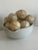 1930s Large Vintage Stoneware Spouted Bowl With 15 Vintage Softballs For Sale - Image 10 of 10