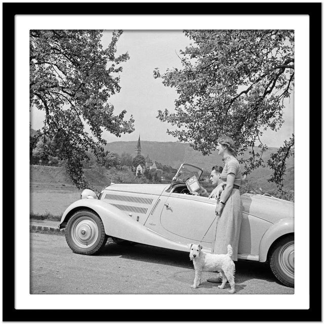 To Neckargemuend Mercedes Benz Car Near Heidelberg, Germany 1936, Printed 2021 For Sale - Image 4 of 5