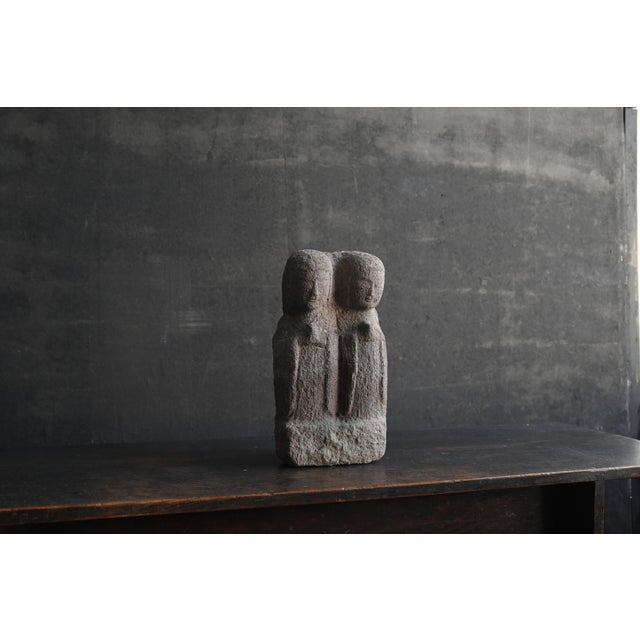 Japanese Edo Period Stone Dōsojin (Paired Monk Form), 17th–18th Century For Sale - Image 15 of 16