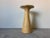 Vintage Organic Modern Minimalist Italian Travertine Pedestal Side Table/ Sold For Sale - Image 11 of 12